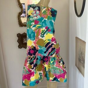 Crewcuts Blue and Pink Sleeveless Sundress for Resort Wear